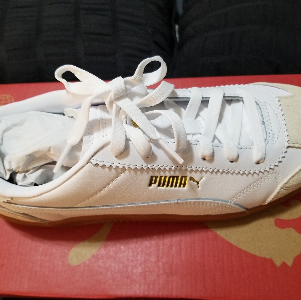 Men White Puma Sneakers